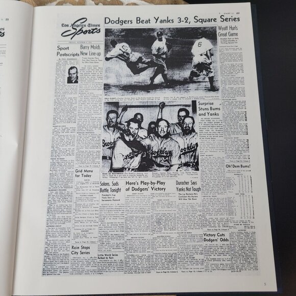 Los Angeles Dodgers History Book Presented To Dave MacMillan By Los Angeles Time - Picture 6 of 16
